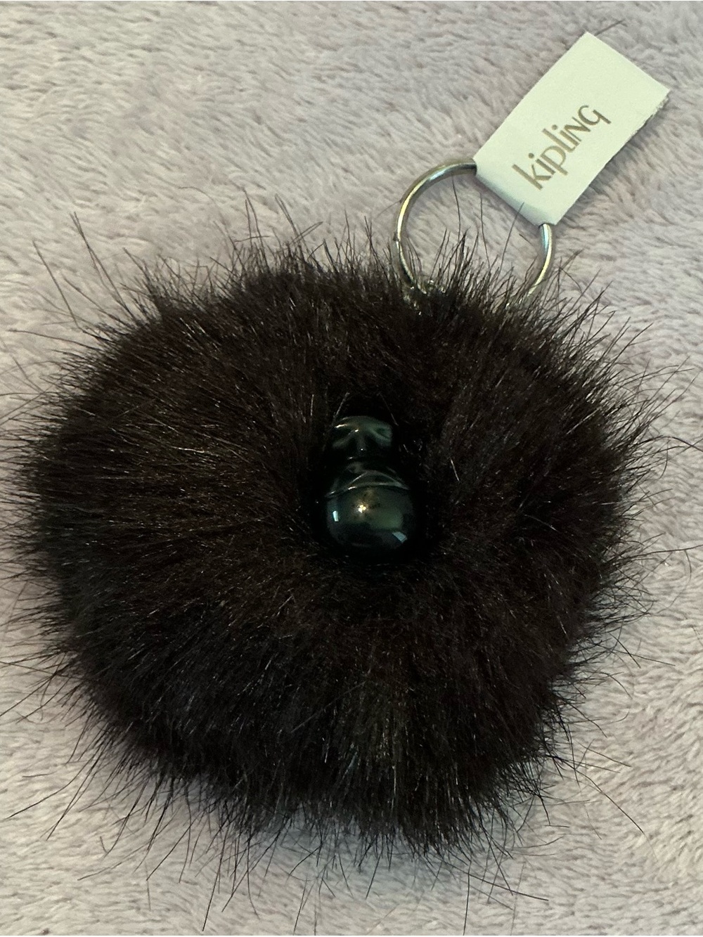 2 Kipling Fur Pom Pom Monkey Keychains (Dominique & Anna)